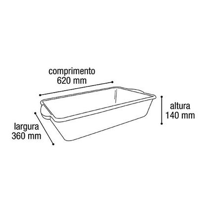 Imagem de Bandeja Sanitária de Areia Preta Animais Super Gatos 12L