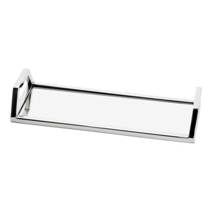 Imagem de Bandeja, Suporte 30cm De Aço Inox Retangular Espelhada Dov Wolff - R27054