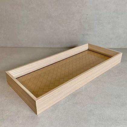 Imagem de Bandeja Travessa Para Servir Com Borda Em MDF Para Mesa Posta Café