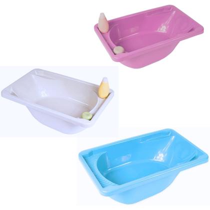 Imagem de Banheira Bebê Infantil Grande 34l Tanque Escoar Agua