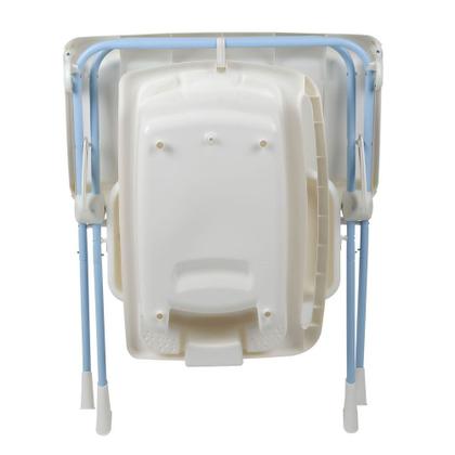 Imagem de Banheira Burigotto Splash+ com Suporte e Trocador Baby Blue Azul Claro