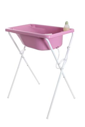Banheira Com Suporte Bebê Infantil Baby Criança Rosa Resistente 34L Barato - ZukToys Imagem de Banheira Com Suporte Bebê Infantil Baby Criança Rosa Resistente 34L Barato