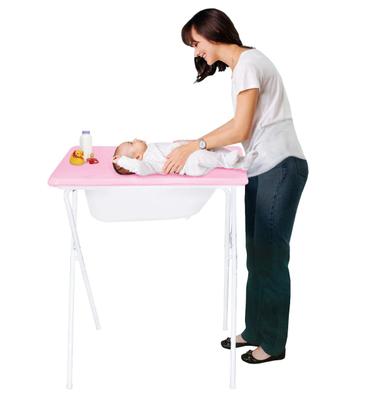 Banheira Com Trocador e Suporte - Infantil - Scorpion Metais Imagem de Banheira Com Trocador e Suporte - Infantil