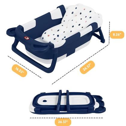 Imagem de Banheira Confort Baby Az135 Com Termometro E Almofada Cinza