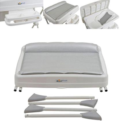 Imagem de Banheira de Bebe Burigotto Millenia+ Mescla Silver Cinza