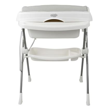 Banheira de Bebê Burigotto Splash+ com Suporte e Trocador Granito Imagem de Banheira de Bebê Burigotto Splash+ com Suporte e Trocador Granito