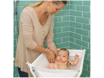 Banheira de Bebê com Suporte Kidoo Whoop Fresh Branco 20L Imagem de Banheira de Bebê com Suporte Kidoo Whoop Fresh Branco 20L