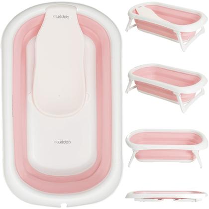 Imagem de Banheira de Bebe Compacta Dobravel Portatil Kiddo Flex Rosa