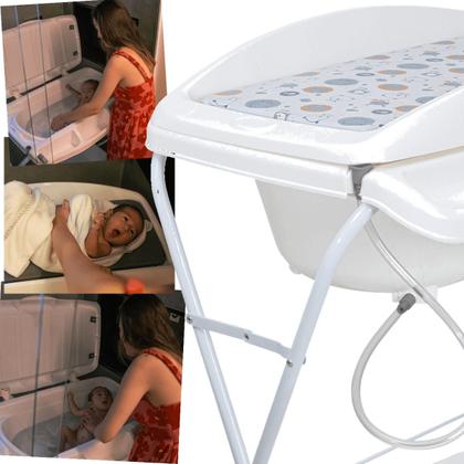 Imagem de Banheira de Bebe Desmontavel com Trocador Kiddo Shower Grafite