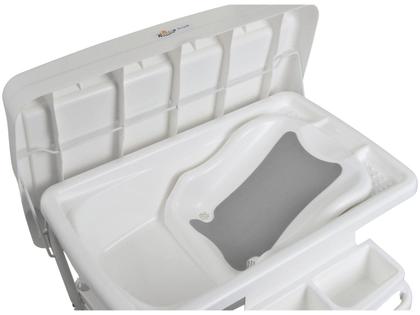 Imagem de Banheira de Bebê Dobrável com Assento Burigotto Millênia  Branco
