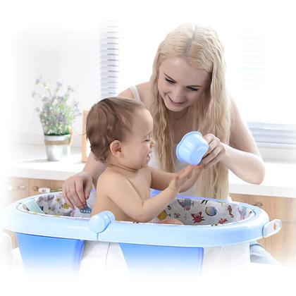 Imagem de Banheira De Bebê Inflável E Portátil Airplus Maxibaby - Azul