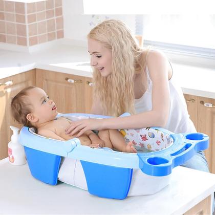 Imagem de Banheira De Bebê Inflável E Portátil Airplus Maxibaby - Azul