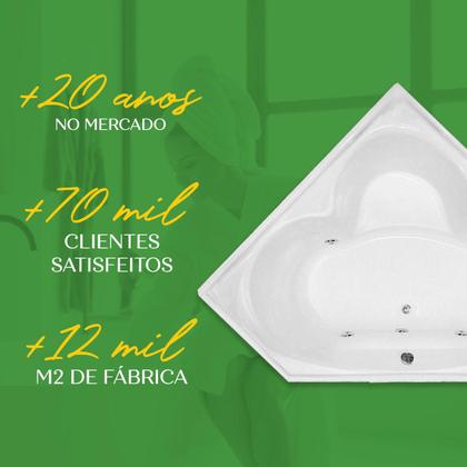 Imagem de Banheira de Canto Birigui com hidro em acrílico