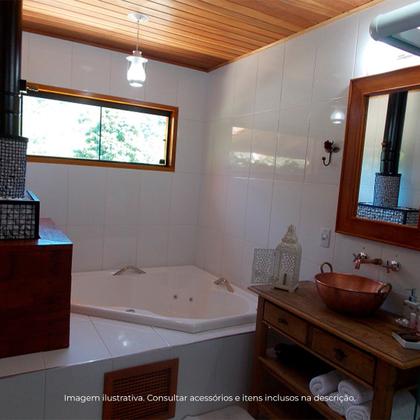 Imagem de Banheira de Canto Birigui com hidro em acrílico