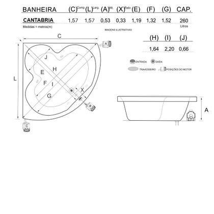 Imagem de Banheira De Canto Cantabria Dupla Com Hidro