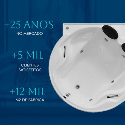 Imagem de Banheira De Canto Miami Completa Com Hidro