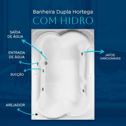 Imagem de Banheira Dupla Araporã com hidro