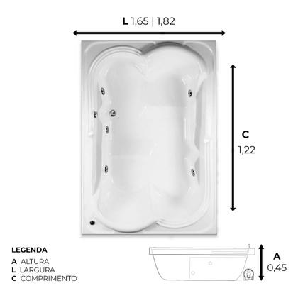 Imagem de Banheira Dupla Araporã com hidro