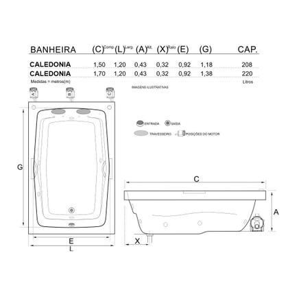 Imagem de Banheira Dupla Caledonia Completa Com Hidro
