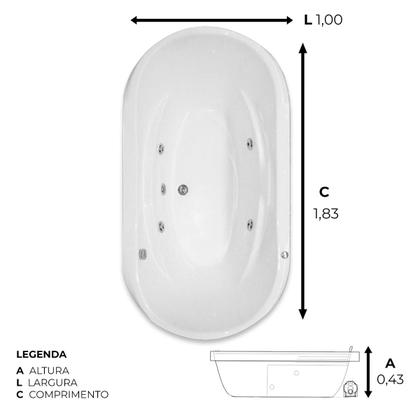 Imagem de Banheira Dupla Malta com hidro