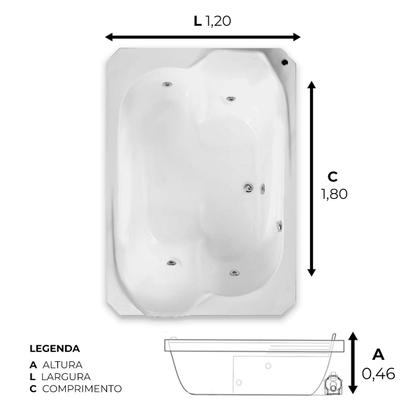 Imagem de Banheira Dupla Munique Com Hidro