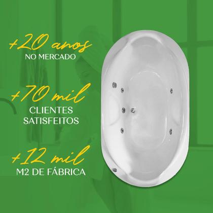 Imagem de Banheira Dupla Ouro Preto com hidro em acrílico