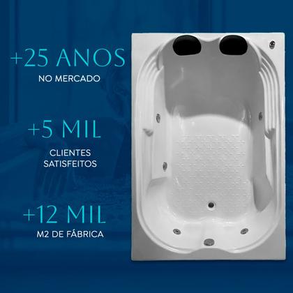 Imagem de Banheira Dupla Tulipa COMBATE com hidro em acrílico