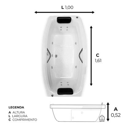 Imagem de Banheira Dupla Verona COMPLETA com hidro