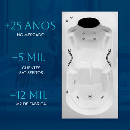 Imagem de Banheira Gardenia COMPLETA com hidro em acrílico