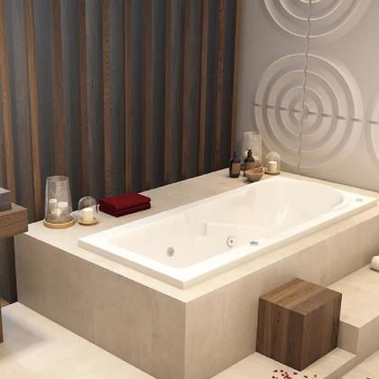 Imagem de Banheira Hidromassagem Astra Capri Luxo 150cmx80cmx43cm - 01 Jato Acrílico P6 Sem Aquecedor