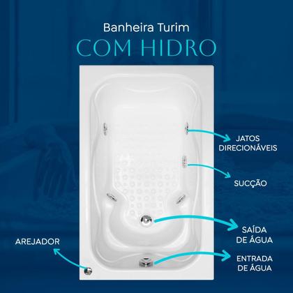 Imagem de Banheira individual Turim  com hidro