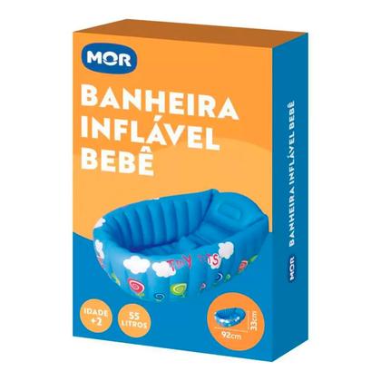 Imagem de Banheira Inflável de Bebê Azul - Mor