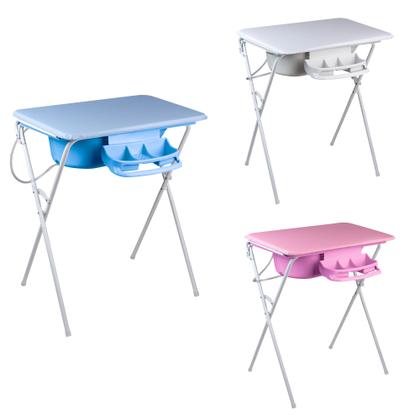 Imagem de Banheira Luxo Com Suporte Dobrável, Trocador e Saboneteira, 25l, até 30kg - Baby Hércules