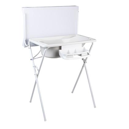 Banheira Luxo com suporte dobrável, trocador e saboneteira, tanque 25 L, até 30Kg - Hercules Imagem de Banheira Luxo com suporte dobrável, trocador e saboneteira, tanque 25 L, até 30Kg - Hercules