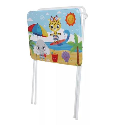 Imagem de Banheira Luxo Com Suporte E Trocador Bebê Infantil Resistente Barato