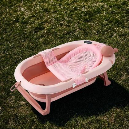 Imagem de Banheira Ofurô Compacta P/ Bebê Dobrável Com Rede Inclusa
