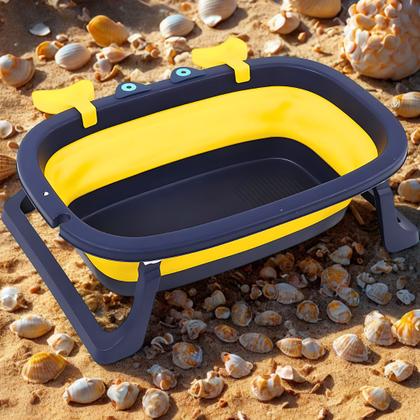 Imagem de Banheira Ofurô Dobrável Compacta Com Cama Flutuante Para Bebê