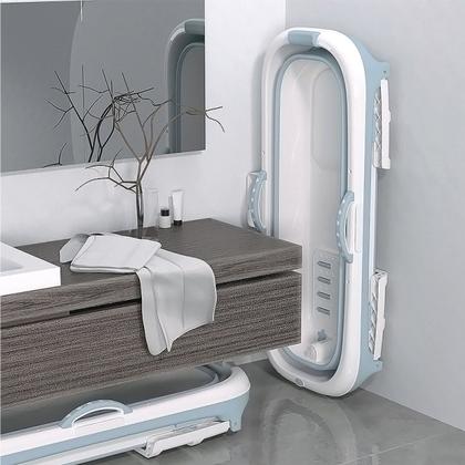 Imagem de Banheira Ofurô Dobrável Portátil 260 Litros Adulto 148 cm Com Suporte VG+