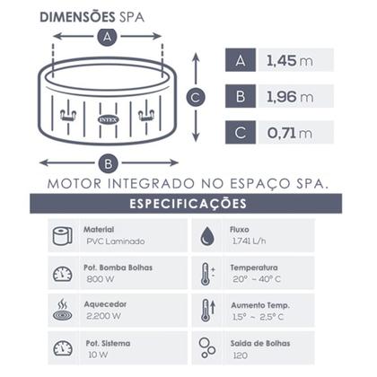 Imagem de Banheira Ofurô Intex Purespa Inflável 795 Litros - Intex