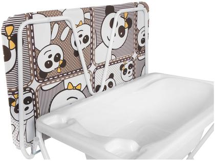 Imagem de Banheira para Bebê Com Suporte Trocador Standard II Panda Galzerano