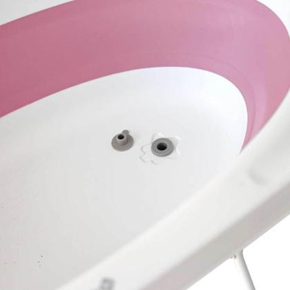 Imagem de Banheira Para Bebê Smile 2 Em 1 Cor Pink Com Suporte Safety