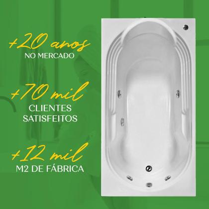Imagem de Banheira Retangular Paraguaçu Com Hidro