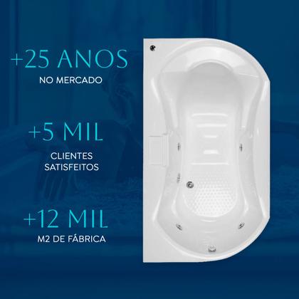 Imagem de Banheira Retangular Rayana com hidro