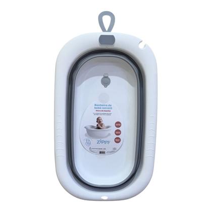Imagem de Banheira Retrátil para Bebê Cinza - Zippy Toys