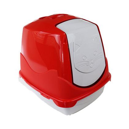 Imagem de Banheiro Pet Injet Cat Toilet Vermelho para Gatos