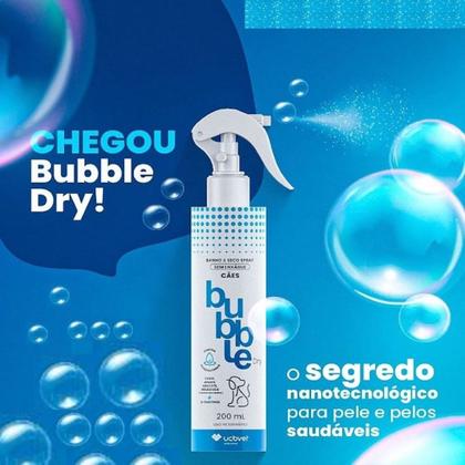Imagem de Banho a seco bubble dry spray 200ml para cães kit com 5