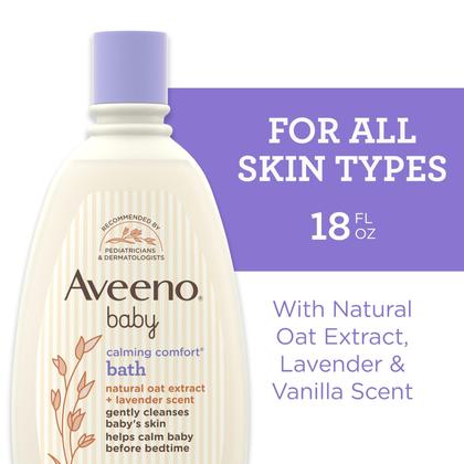 Imagem de Banho de Bebê Aveeno Calming Comfort - Lavanda e Baunilha - 530ml