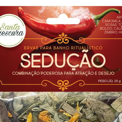 Imagem de Banho Sedução Ervas da Umbanda Encanto Atração Paixão Atrair Encanto Amor Autoestima Kit 2 Und