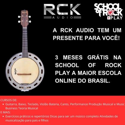 Imagem de Banjo Rozini RJ14.EL.FI Estudante Elétrico Imbuia Fosco
