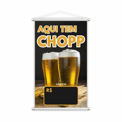 Imagem de Banner Aqui Tem Chopp Preço Fundo Lona Grande